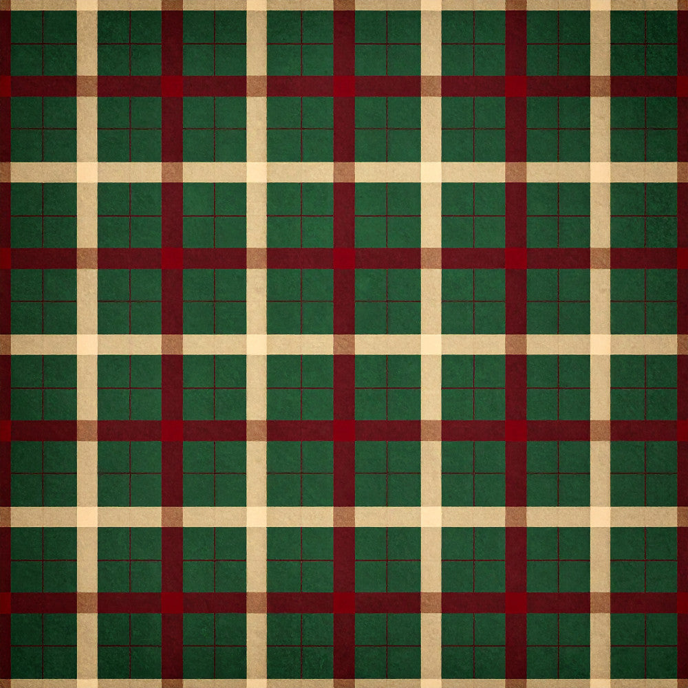 forest green, cream, beige, burgundy, red, plaid, tartan, checked pattern, geometric, traditional, classic, rustic, farmhouse, country, vintage, scottish, highland, woven, structured, autumn, fall, cozy, warm tones, home decor, quilt backing, patchwork, coordinating fabric, timeless design