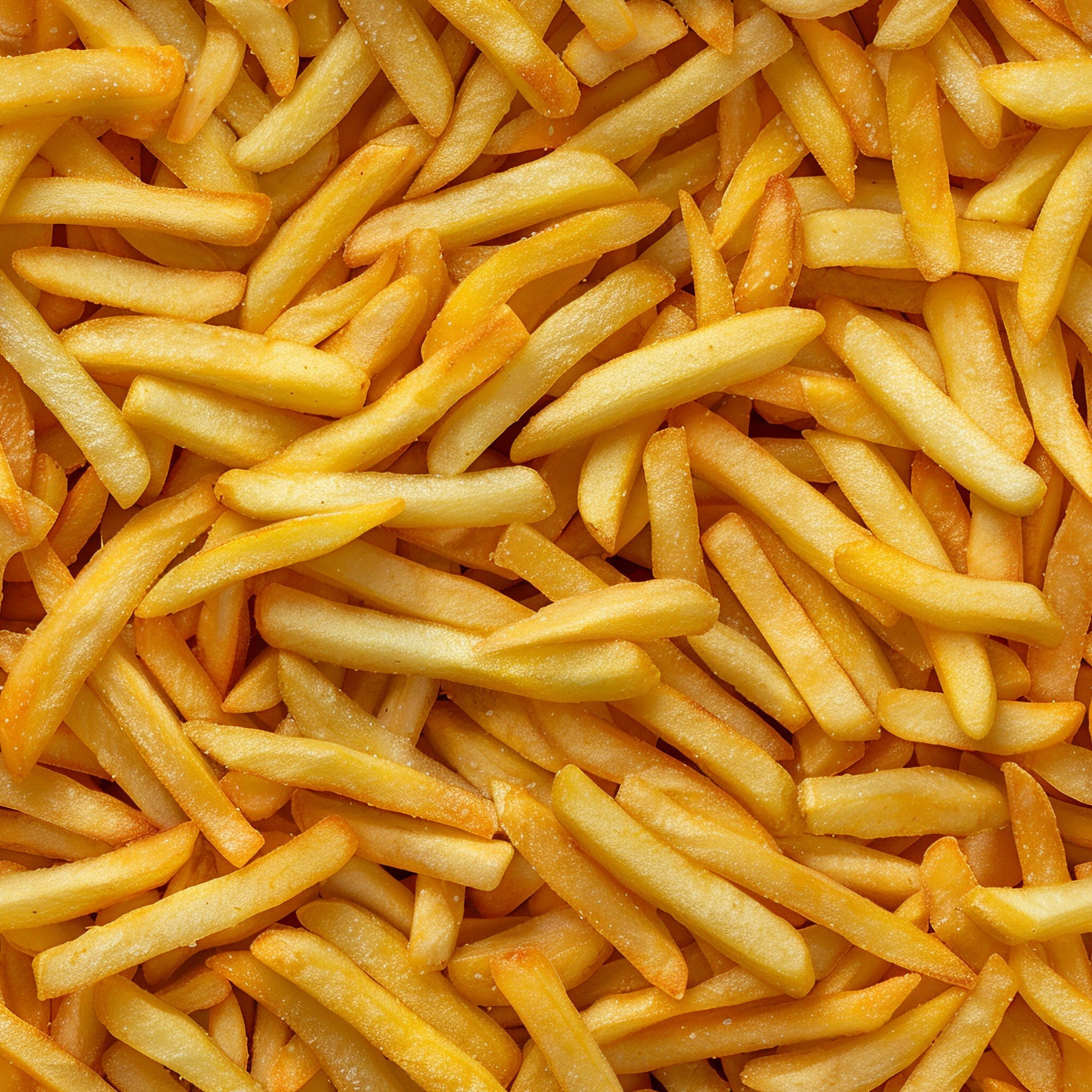 golden yellow, orange, french fries, food pattern, junk food, fast food, realistic style, appetizing, crispy texture, comfort food, snack food,, fabric panel, food illustration, processed food, fried potatoes, golden brown, food theme, culinary pattern, restaurant style