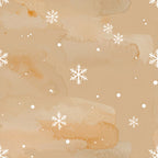 tan, beige, cream, warm neutral, watercolor, snowflake, winter, christmas, holiday, festive, elegant, whimsical, rustic, minimalist, scandinavian, modern, soft, delicate, snow, falling snow, sparkle, shimmer, abstract watercolor, painted, artistic, winter wonderland, cozy, nursery, baby, gender neutral