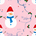christmas, holiday, snowman, festive, winter, merry bright, holly berries, candy cane, red, white, blue, orange, navy blue, soft pink, whimsical, playful, cheerful, kids, children, nursery, playroom, seasonal, december, snow, decorative, cute, family friendly, joy, celebration