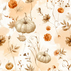cream, beige, tan, burnt orange, rust orange, golden yellow, wheat, watercolor, floral, botanical, pumpkins, gourds, autumn, fall, harvest, thanksgiving, rustic, vintage, whimsical, farmhouse, nature, seasonal, dried flowers, foliage, leaves, garden, cottagecore, neutral tones, warm tones, elegant