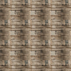 vintage newspapers, aged paper, sepia tones, beige, brown, cream, newsprint pattern, text blocks, articles, headlines,, fabric panel, weathered look, antique style, patchwork design, rectangular sections, worn paper, nostalgic mood, retro aesthetic, collage pattern