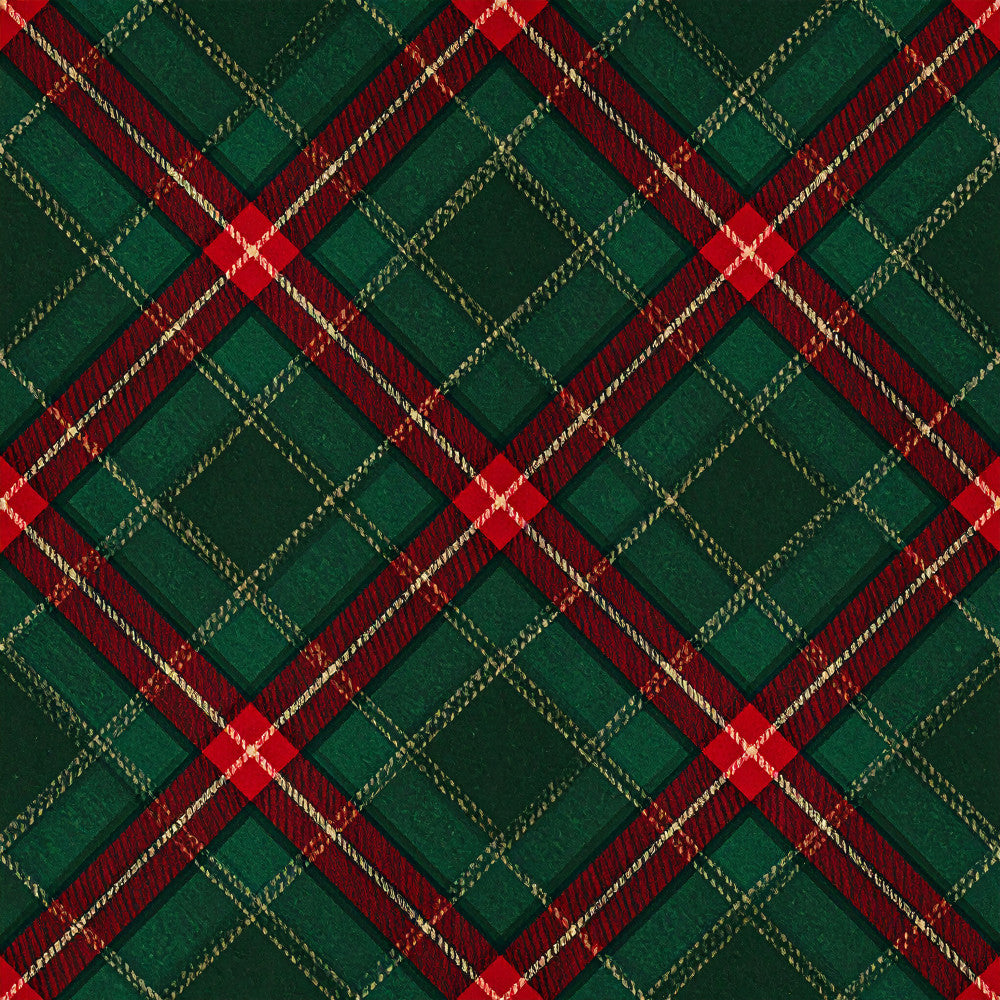 forest green, deep red, burgundy, gold, plaid, tartan, traditional, holiday, christmas, festive, scottish, checkered, geometric, elegant, classic, winter, red and green, formal, sophisticated, pattern, striped, metallic accents, seasonal, home decor, textile, weave, quilted texture