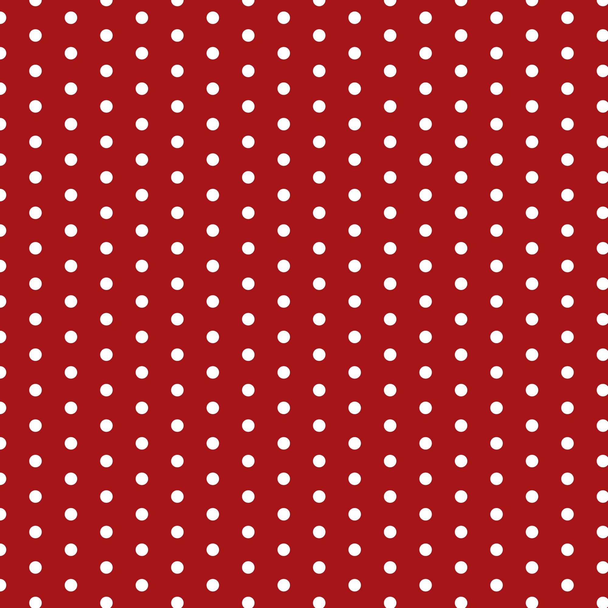 red background, white polka dots, retro pattern, 1950s style, diner aesthetic, vintage design,, fabric panel, geometric dots, mid-century modern, nostalgic pattern, americana style, repeating circles, rockabilly motif, cotton fabric, crafting material, sewing supplies, polka dot print, cherry red, bright white