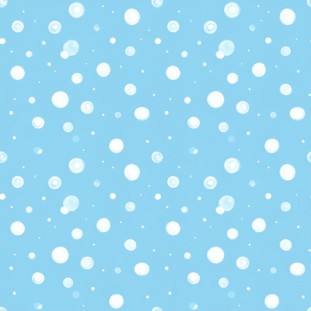 sky blue, light blue, powder blue, white, bubbles, bubble pattern, dots, polka dots, abstract, modern, whimsical, playful, nursery, baby room, kids room, toddler, cute, fun, bath time, water theme, aquatic, refreshing, gender neutral, simple design, contemporary, cheerful, soothing, calming