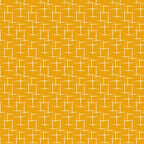 orange, golden yellow, amber, geometric pattern, atomic age, mid-century modern, linear design, intersecting lines, retro style, 1950s design,, fabric panel, modernist, angular lines, vintage pattern, minimalist geometry, contemporary quilting, craft fabric, orange background, abstract geometric