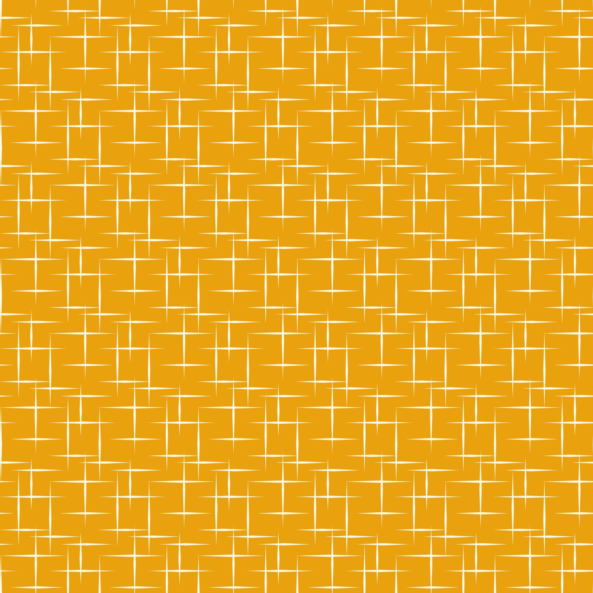 orange, golden yellow, amber, geometric pattern, atomic age, mid-century modern, linear design, intersecting lines, retro style, 1950s design,, fabric panel, modernist, angular lines, vintage pattern, minimalist geometry, contemporary quilting, craft fabric, orange background, abstract geometric