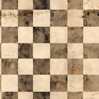 taupe, beige, cream, tan, brown, checkerboard, checkered, geometric, distressed, grunge, abstract, neutral, earthy, weathered, textured, modern, contemporary, rustic, industrial, natural, monochromatic, two-tone, alternating pattern, home decor, nursery, kids room, playroom, gender neutral, unisex