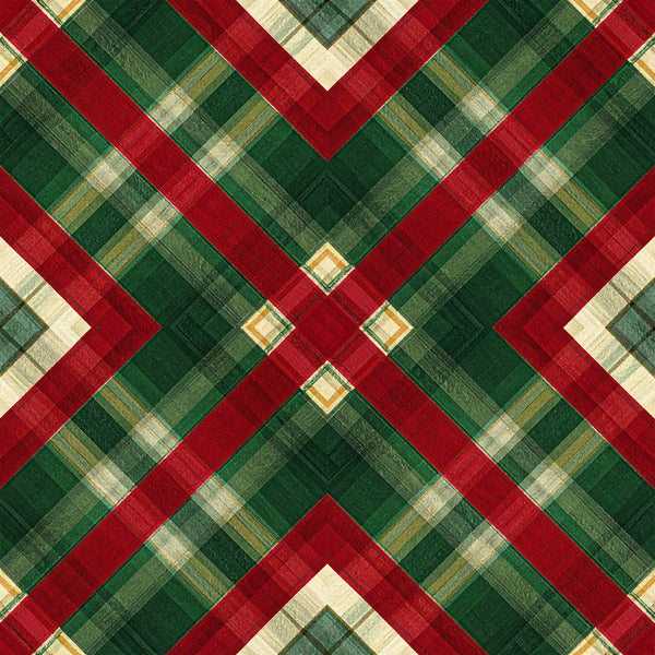 forest green, red, cream, gold, plaid, herringbone, geometric, chevron, holiday, christmas, traditional, elegant, sophisticated, festive, tartan-inspired, woven texture, winter, formal, classic, structured pattern, decorative squares, multi-colored plaid, seasonal, home decor, upscale design, vintage style, striped accents