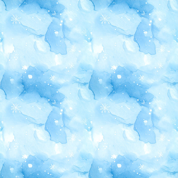sky blue, light blue, powder blue, winter white, icy blue, snowflake, abstract watercolor, watercolor, winter, christmas, holiday, frozen, celestial, ethereal, dreamy, whimsical, magical, snowy, frosty, cold weather, nursery, baby room, kids room, toddler, soft aesthetic, gentle, peaceful, calming, winter wonderland, snow scene