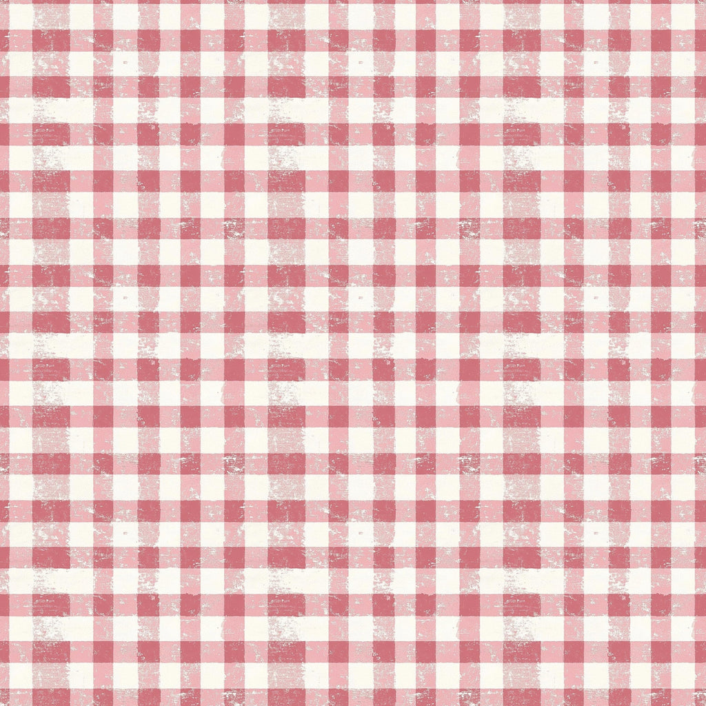 vintage pink, dusty rose, cream, ivory, gingham pattern, checkered design, distressed texture, weathered finish,, fabric panel, rustic charm, shabby chic, cottage style, aged appearance, faded colors, plaid weave, crafting material, sewing fabric, nostalgic mood, soft pastels