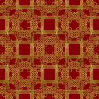 red, gold, burgundy, crimson, ornate pattern, geometric design, scrollwork, intricate motifs, decorative squares, celtic knots, swirls, flourishes,, fabric panel, christmas fabric, holiday pattern, luxurious design, elegant motifs, repeating pattern, festive colors