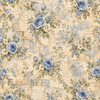 vintage blue rose, dusty blue, cream, beige, sage green, floral, roses, botanical, vintage, shabby chic, cottage core, elegant, romantic, damask, script text, postal stamps, antique letters, garden, nature, spring, timeless, traditional, delicate, soft, nostalgic, french country, heirloom, classic, baby shower, nursery