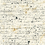 cream, ivory, black, vintage, handwriting script, calligraphy, distressed, aged, antique, literary, manuscript, ink splatter, grunge, eclectic, bohemian, rustic, elegant, artistic, textured, journal, letter, document, nostalgic, traditional, classic, shabby chic, steampunk, academic, historical