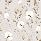 cream, beige, tan, taupe, soft white, natural, botanical, floral, delicate, wildflower, cottagecore, rustic, vintage, elegant, nature-inspired, spring, summer, calming, peaceful, minimalist, botanical illustration, dried flowers, buds, branches, garden, meadow, farmhouse, neutral tones, gentle, soft aesthetic