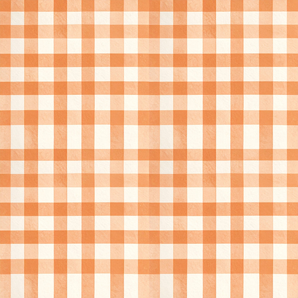 peach, cream, white, burnt orange, coral orange, checkered, gingham, check pattern, geometric, classic, traditional, farmhouse, rustic, vintage, country, picnic, casual, cheerful, bright, kitchen, home decor, cottage core, retro, simple, timeless, warm tones, neutral, autumn, fall, cozy