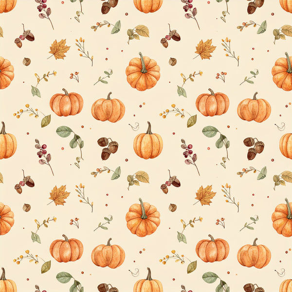 autumn, fall, pumpkin, orange, cream, beige, tan, burgundy, rust, sage green, olive green, harvest, thanksgiving, nature, botanical, leaves, acorns, berries, seasonal, rustic, farmhouse, whimsical, cozy, warm tones, traditional, country, woodland, autumn harvest, fall foliage, nursery