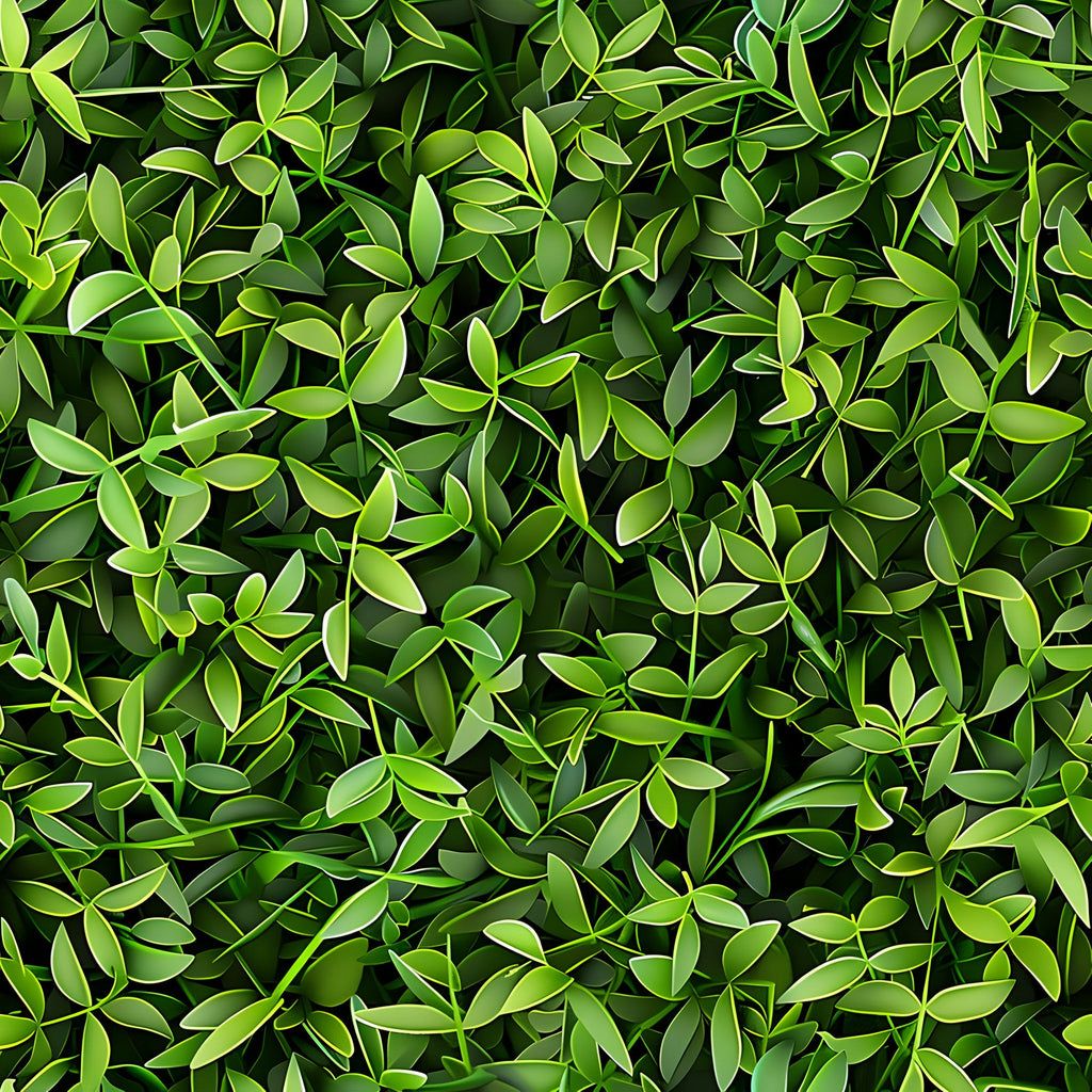 forest green, lime green, emerald green, sage green, tiny leaves, botanical pattern, leaf motif, nature design, dense foliage,, fabric panel, organic shapes, natural elements, layered leaves, woodland theme, fresh greenery, botanical print, leaf clusters, verdant pattern, spring foliage