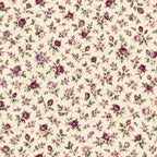 dusty rose, mauve, plum purple, sage green, cream, vintage floral, roses, botanical, garden flowers, romantic, elegant, traditional, cottage core, shabby chic, nature, spring, summer, delicate, feminine, timeless, classic, victorian, antique, pretty, graceful, damask floral, clustered flowers, small scale print, multi-colored florals