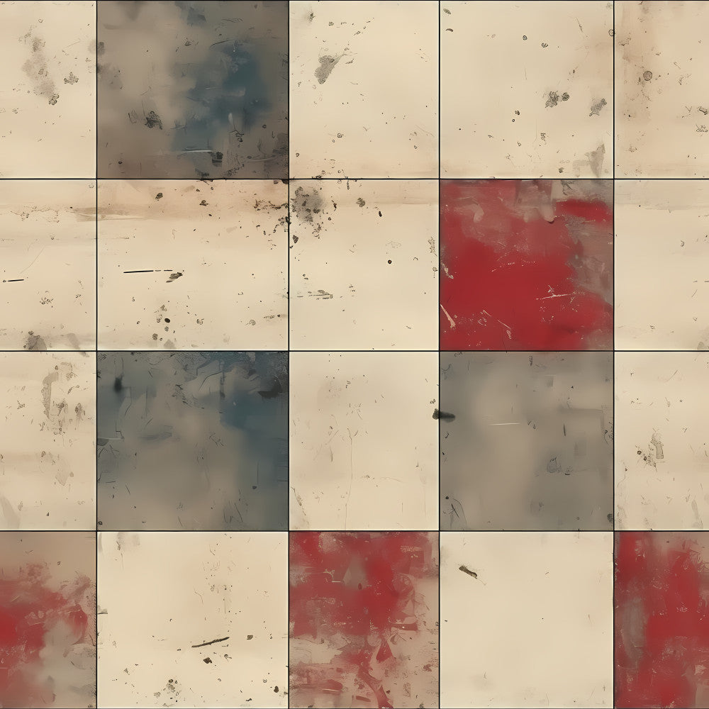 cream, beige, tan, red, burgundy, crimson, abstract, watercolor, artistic, modern, contemporary, paint splatter, ink wash, grunge, textured, distressed, rustic, bohemian, eclectic, mixed media, splashed, stained, irregular, organic, free-form, neutral with accent, dramatic, bold, artistic expression, contemporary art