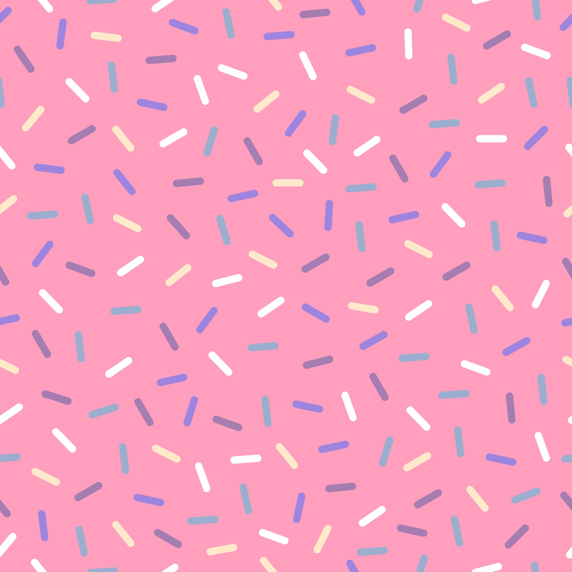 pink background, rainbow sprinkles, colorful confetti, blue sprinkles, white sprinkles, yellow sprinkles, purple sprinkles, scattered pattern, sweet treats, bakery theme, dessert motif, playful design, cheerful mood,, fabric panel, candy colors, celebration theme, fun pattern, whimsical style