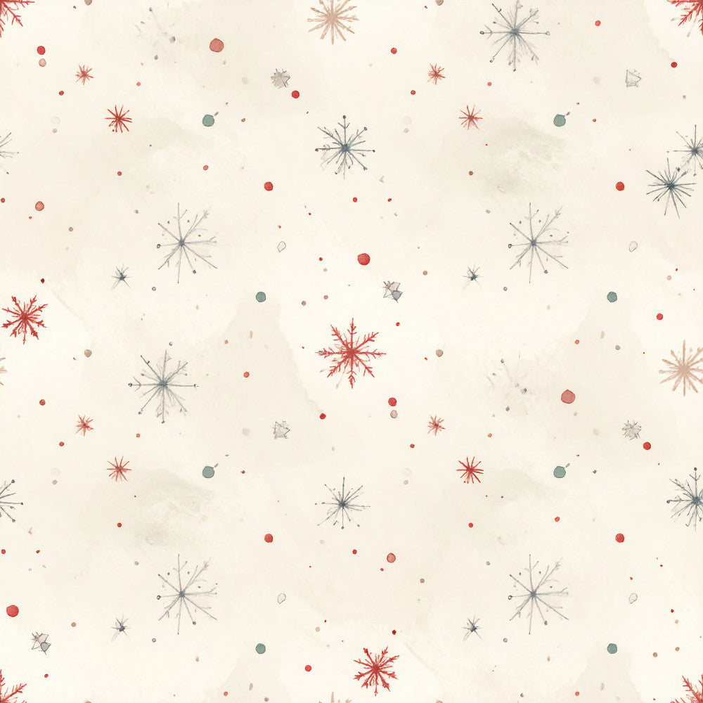 cream, red, dusty blue, sage green, taupe, snowflake, winter, holiday, christmas, geometric, modern, whimsical, celestial, stars, sparkle, festive, neutral, soft, delicate, minimalist, scandinavian, contemporary, nursery, kids room, seasonal, december, elegant, abstract circles, line art, contemporary holiday
