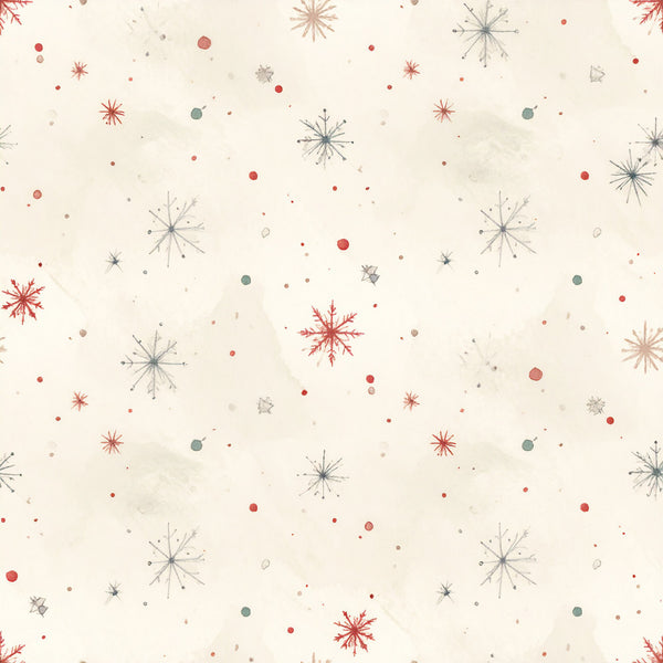 cream, red, dusty blue, sage green, taupe, snowflake, winter, holiday, christmas, geometric, modern, whimsical, celestial, stars, sparkle, festive, neutral, soft, delicate, minimalist, scandinavian, contemporary, nursery, kids room, seasonal, december, elegant, abstract circles, line art, contemporary holiday