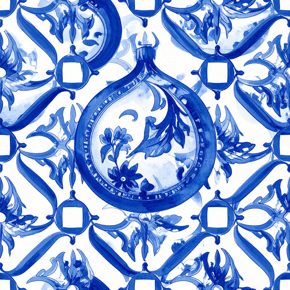 royal blue, cobalt blue, white, blue and white, floral, ornamental, damask, toile, botanical, vintage, traditional, elegant, ornate, decorative, delft, classic, flowers, scrollwork, medallion, geometric frames, sophisticated, formal, timeless, heritage, european, porcelain inspired, intricate detailing