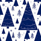 navy blue, white, christmas, holiday, winter, snowflakes, evergreen trees, geometric, modern, festive, seasonal, children's, kids room, playroom, nursery, decorative, tree motifs, ornaments, elegant, whimsical, snow theme, forest, coniferous trees, contemporary, traditional, holiday décor, winter forest, stylized trees