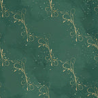 forest green, deep teal, gold, champagne, celestial, stars, sparkle, elegant, whimsical, vintage, luxury, botanical, flourish, scrollwork, swirls, nature-inspired, magical, dreamy, sophisticated, modern elegant, festive, holiday glamour, special occasion, premium, ornate, decorative flourishes, night sky, enchanted