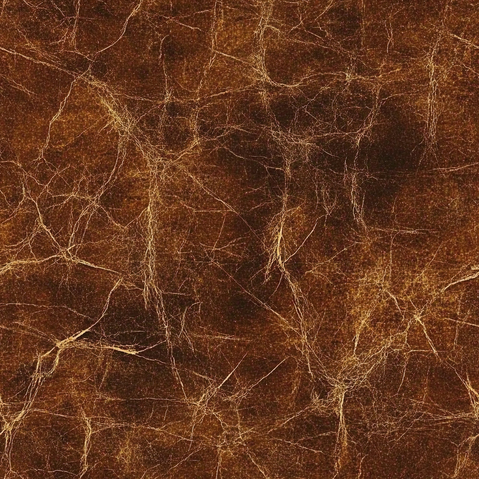brown leather texture, distressed leather, aged leather, cracked surface, golden highlights, rustic pattern, weathered appearance, vintage texture, western theme,, fabric panel, leather-like print, brown tones, textured surface, cowboy style, ranch aesthetic, distressed finish, golden veining, rough texture, outdoor theme