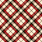 red plaid, cream plaid, forest green, dark red, burgundy, cream, beige, geometric pattern, diamond pattern, argyle, traditional, classic, holiday, christmas, winter, festive, rustic, farmhouse, cozy, checkered, tartan, plaid pattern, red and green, neutral tones, textured, woven look, timeless