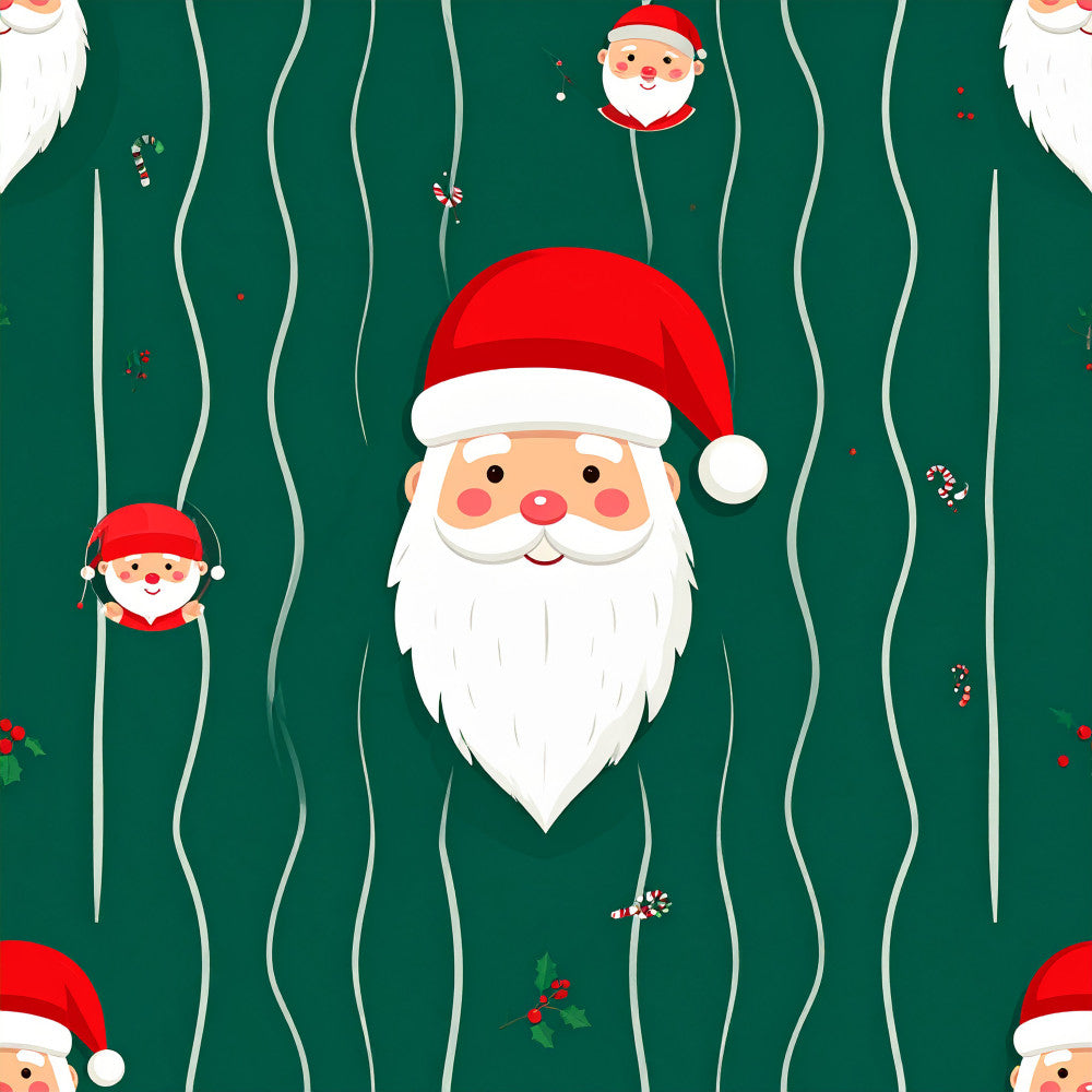 forest green, red, white, cream, candy cane, striped, holiday, christmas, santa, festive, whimsical, playful, children's, kids room, nursery, seasonal, winter, santa claus, candy canes, holly, jolly, traditional christmas, cute, charming, december, yuletide