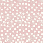 vintage pink, dusty rose, cream white, polka dots, circular patterns, distressed texture, weathered finish,, fabric panel, retro style, shabby chic, feminine design, soft pastels, geometric circles, vintage aesthetic, crafting material, sewing fabric, nursery theme, romantic mood