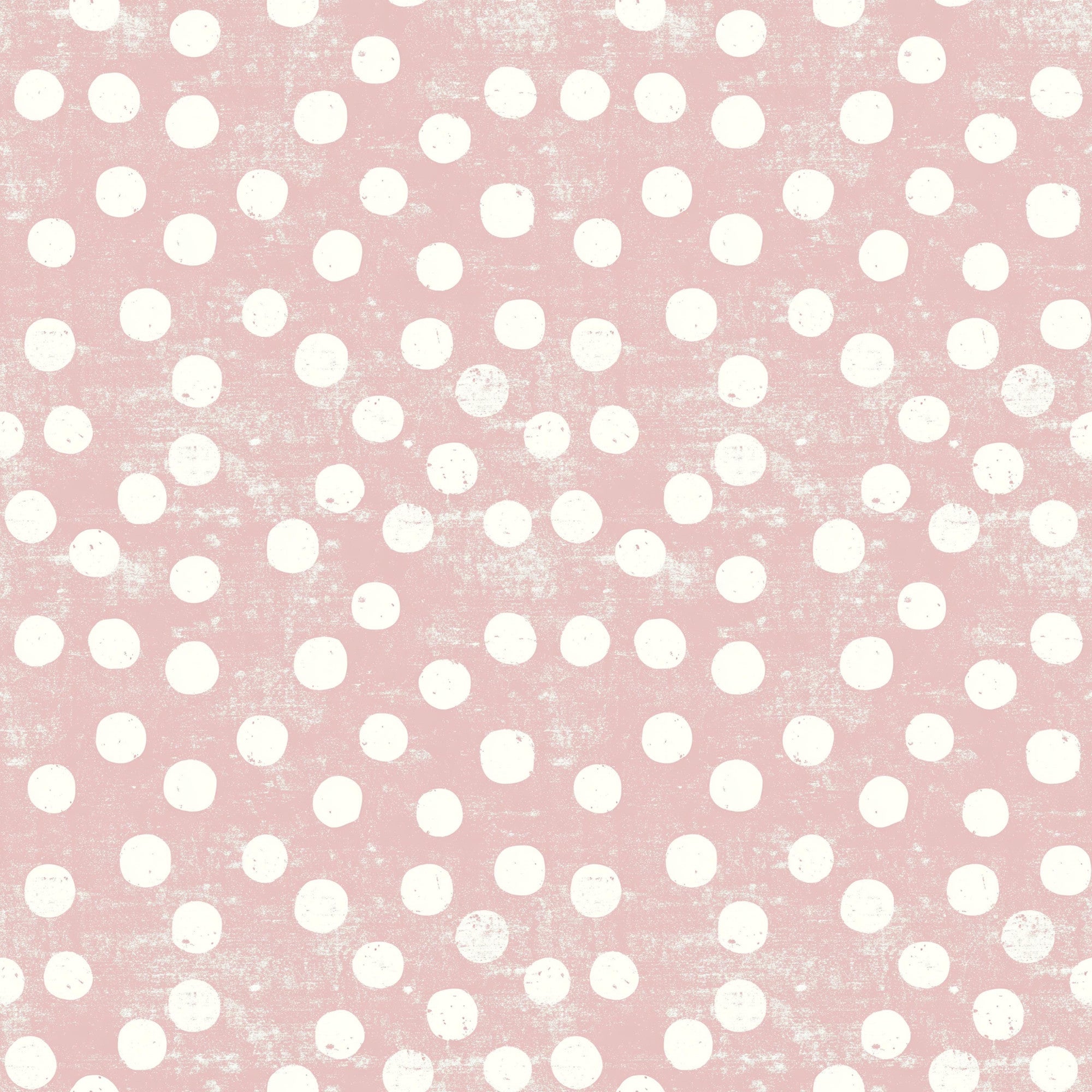 vintage pink, dusty rose, cream white, polka dots, circular patterns, distressed texture, weathered finish,, fabric panel, retro style, shabby chic, feminine design, soft pastels, geometric circles, vintage aesthetic, crafting material, sewing fabric, nursery theme, romantic mood