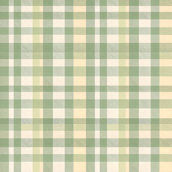 sage green, cream, pale yellow, soft green, neutral, pastel, checkered, gingham, plaid, geometric, woven texture, classic, traditional, farmhouse, cottage core, calming, subtle pattern, muted tones, gender neutral, nursery, baby room, toddler room, bedding, cozy, vintage inspired, timeless, restful, simple pattern, natural aesthetic