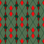 sage green, forest green, red diamonds, bright red, dark red, geometric pattern, diamond pattern, argyle, modern geometric, contemporary, elegant, sophisticated, jewel tones, color blocking, repeating pattern, structured design, formal style, classic pattern, bold pattern, high contrast, winter aesthetic, holiday inspired, traditional design, timeless pattern, masculine style, preppy style, structured motifs, tessellating diamonds, layered diamonds