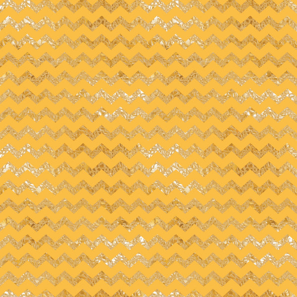 mustard yellow, golden yellow, chevron pattern, zigzag stripes, geometric design, metallic accents, shimmery details,, fabric panel, warm tones, repetitive pattern, textured appearance, celebration theme, festive fabric, craft material, sewing supplies, patchwork fabric, decorative fabric