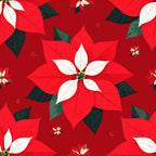 crimson red, white petals, dark green leaves, poinsettia, holiday, christmas, festive, floral, nature, botanical, elegant, traditional, winter, seasonal, red and white, flower blooms, layered petals, decorative leaves, classic holiday, festive design, red florals, white accents, green foliage, multi-layered flowers, holiday decor, christmas themed, winter florals, traditional poinsettia, red theme, sophisticated
