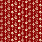 burgundy red, cream white, christmas ornaments, hanging baubles, geometric patterns, repeating design, festive decorations, holiday motifs,, fabric panel, seasonal print, ornament silhouettes, decorative balls, christmas theme, winter holidays, craft fabric, sewing material, coordinating colors, ornamental design, festive pattern