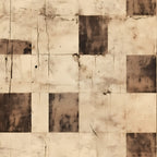 weathered tiles, distressed look, cream, beige, tan, taupe, brown, rust, vintage, rustic, farmhouse, abstract, geometric, tile pattern, aged appearance, grunge, industrial, neutral tones, mottled texture, stained finish, contemporary, modern, textured, earthy tones, home decor, living room, bedroom, neutral aesthetic, worn finish