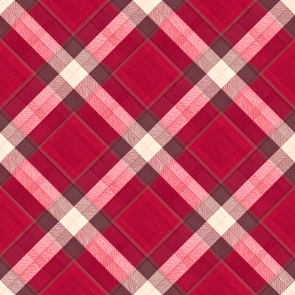 crimson red, deep pink, hot pink, light pink, cream, off-white, burgundy, mauve, plaid, argyle, geometric, diamond pattern, checked, traditional, classic, elegant, modern, sophisticated, quilted texture, layered, dimensional, contemporary, bold pattern, structured, home decor, bedding, sewing projects