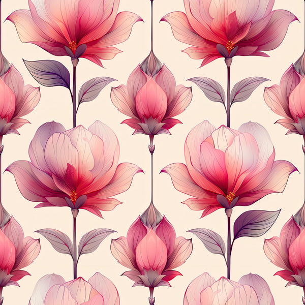 pink flowers, magenta flowers, coral pink, dusty rose, deep pink, purple accents, floral pattern, botanical design, elegant flowers, modern floral, spring flowers, garden flowers, lotus flowers, peony style, nature theme, botanical theme, whimsical style, elegant style, romantic design, soft and dreamy, watercolor effect, feminine design, delicate petals, vibrant florals, nursery decor, baby girl, home decor, spring theme, summer theme, artistic floral