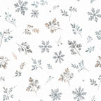 sage green, gray, taupe, beige, dusty blue, muted tones, botanical, floral, nature, leaves, branches, delicate, subtle, watercolor, organic, whimsical, rustic, vintage, natural, earthy, minimalist, modern, spring, summer, nursery, baby room, calming, peaceful, hand-painted, botanical illustration