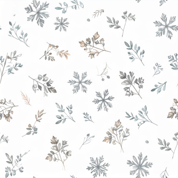 sage green, gray, taupe, beige, dusty blue, muted tones, botanical, floral, nature, leaves, branches, delicate, subtle, watercolor, organic, whimsical, rustic, vintage, natural, earthy, minimalist, modern, spring, summer, nursery, baby room, calming, peaceful, hand-painted, botanical illustration