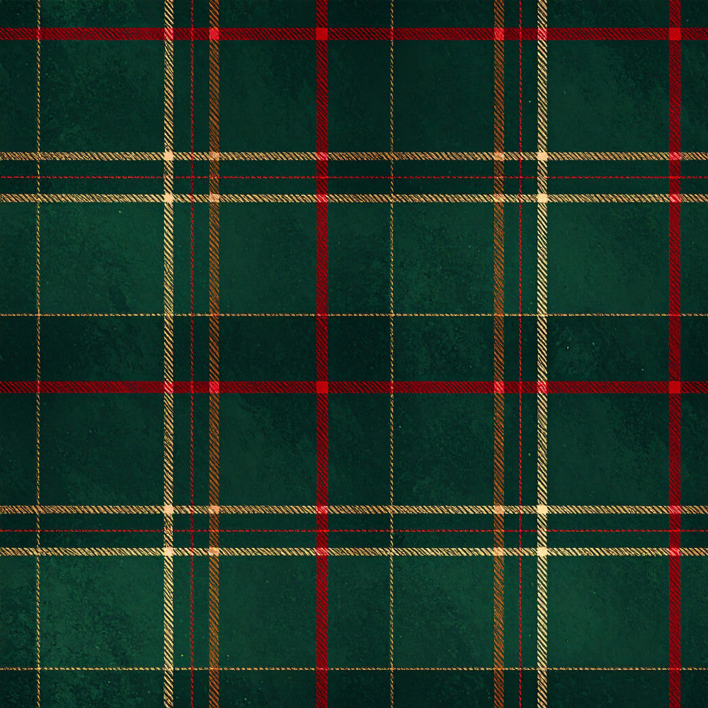 forest green, deep green, red plaid, gold stripes, cream stripes, traditional plaid, tartan, christmas, holiday, plaid pattern, geometric stripes, winter, festive, classic, elegant, traditional style, rustic, scottish plaid, checkered pattern, red and green, gold accents, seasonal, vintage plaid, formal, dressy, home decor, decorative textile