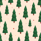 forest green, cream, beige, red, gold, christmas trees, holiday, festive, winter, stars, garland, ornaments, geometric, modern, whimsical, playful, kids, children, nursery, playroom, christmas, seasonal, nature, trees, decorative, cute, cheerful, traditional holiday