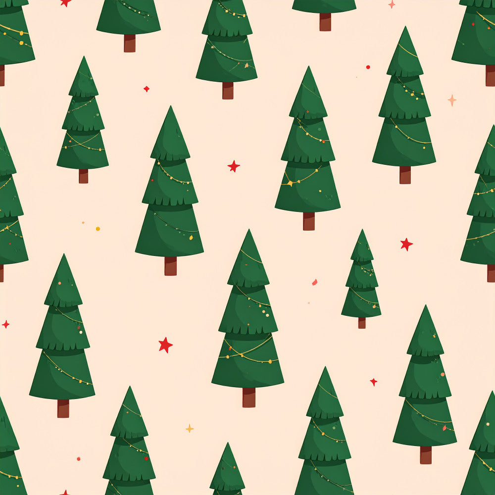 forest green, cream, beige, red, gold, christmas trees, holiday, festive, winter, stars, garland, ornaments, geometric, modern, whimsical, playful, kids, children, nursery, playroom, christmas, seasonal, nature, trees, decorative, cute, cheerful, traditional holiday