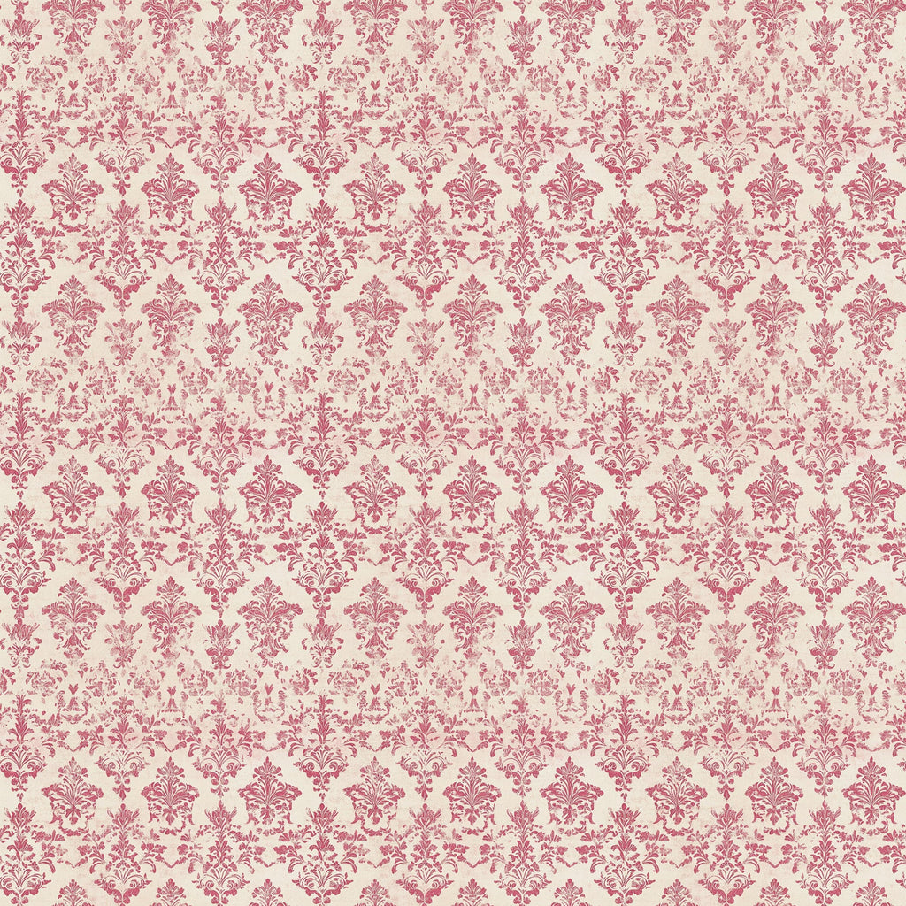 vintage pink, dusty rose, cream background, damask pattern, ornate motifs, floral scrollwork, baroque design, decorative flourishes,, fabric panel, intricate details, symmetrical repeat, elegant swirls, antique style, soft palette, romantic mood, victorian inspired, delicate ornaments
