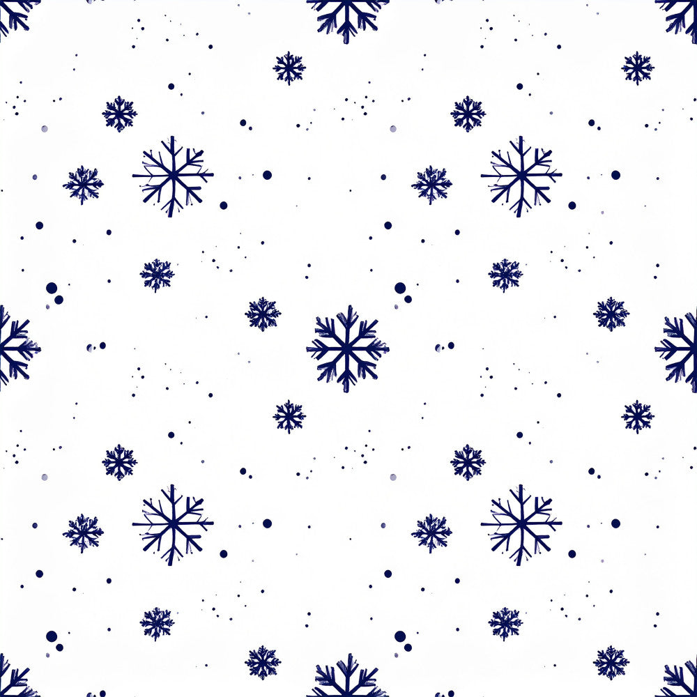 navy blue, white, snowflakes, winter, holiday, christmas, frozen, snow, geometric, modern, elegant, celestial, dots, scattered pattern, seasonal, cold weather, frost, icy, december, festive, winter wonderland, snow flakes, dark blue, crisp, clean design, wintery theme, december holiday